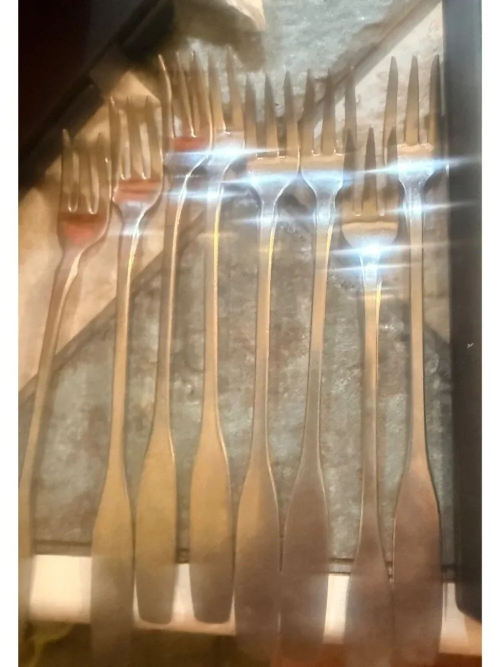 Cocktail Forks  Set Of 8 Community Stainless Steel Vintage Flatware